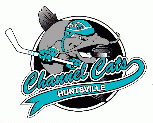 Huntsville Channel Cats 1995-96 hockey logo of the SHL