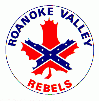 Roanoke Valley Rebels 1975-76 hockey logo of the SHL
