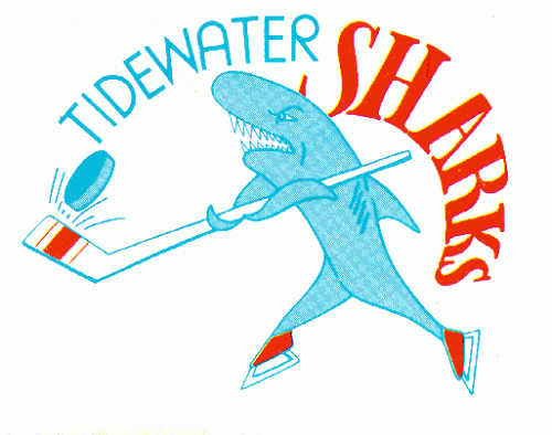 Tidewater Sharks 1975-76 hockey logo of the SHL