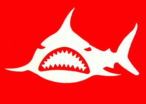 Tidewater Sharks 1976-77 hockey logo of the SHL