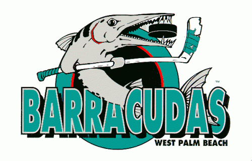 West Palm Beach Barracudas 1995-96 hockey logo of the SHL