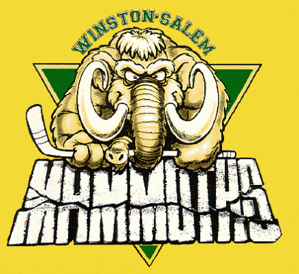 Winston-Salem Mammoths 1995-96 hockey logo of the SHL
