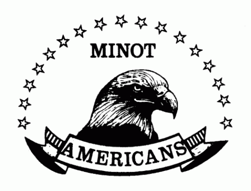 Minot Americans 1989-90 hockey logo of the SJHL