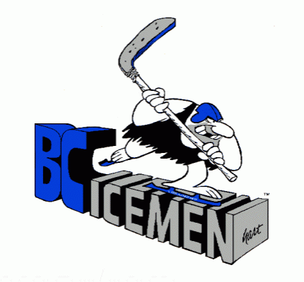 B.C. Icemen 1998-99 hockey logo of the UHL