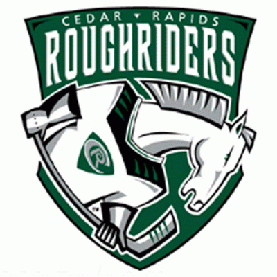 Cedar Rapids RoughRiders 1999-00 hockey logo of the USHL