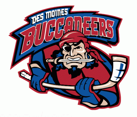 Des Moines Buccaneers 2007-08 hockey logo of the USHL