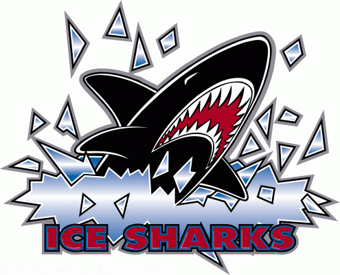 Fargo-Moorhead Ice Sharks 1996-97 hockey logo of the USHL
