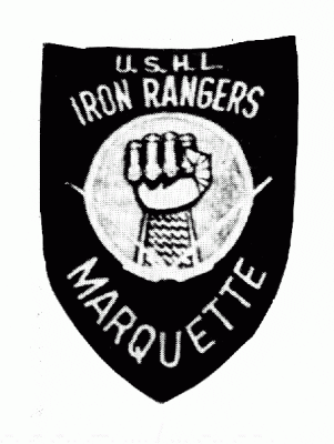 Marquette Iron Rangers 1971-72 hockey logo of the USHL