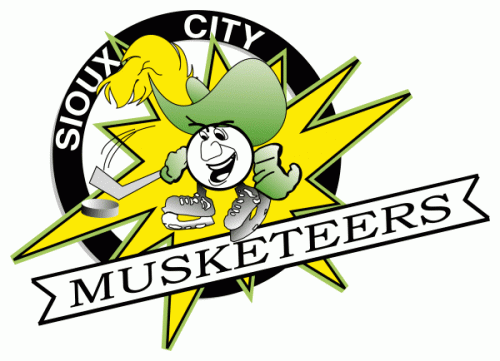 Sioux City Musketeers 1997-98 hockey logo of the USHL