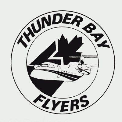 Thunder Bay Flyers 1988-89 hockey logo of the USHL