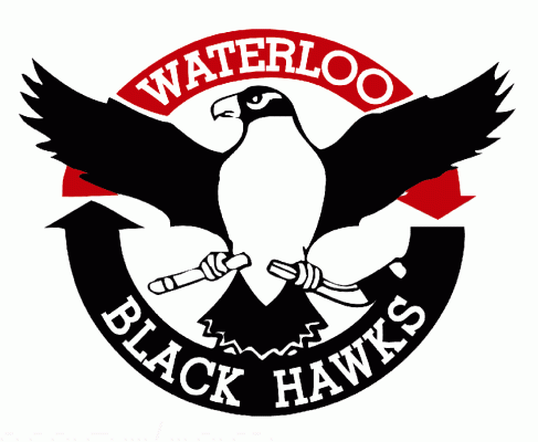 Waterloo Black Hawks 2007-08 hockey logo of the USHL