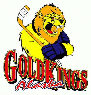 Alaska Gold Kings 1995-96 hockey logo of the WCHL