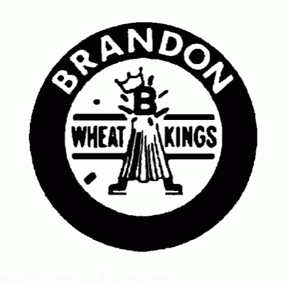 Brandon Wheat Kings 1971-72 hockey logo of the WCHL