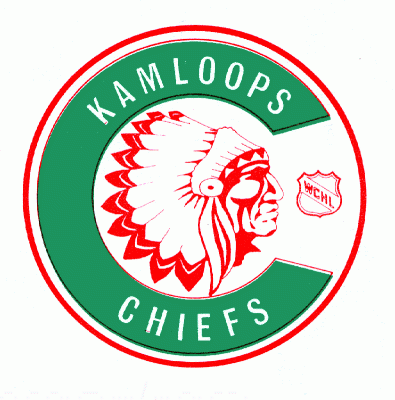 Kamloops Chiefs 1973-74 hockey logo of the WCHL