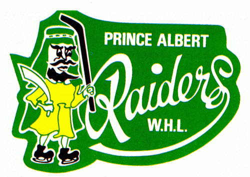 Prince Albert Raiders 1984-85 hockey logo of the WHL