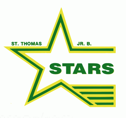 St. Thomas Stars 1992-93 hockey logo of the WJBHL