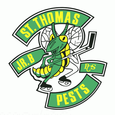 St. Thomas Pests 1983-84 hockey logo of the WJBHL
