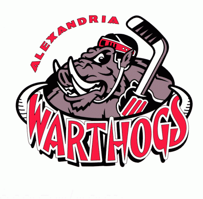 Alexandria Warthogs 1998-99 hockey logo of the WPHL