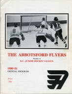 1980-81 Abbotsford Flyers game program