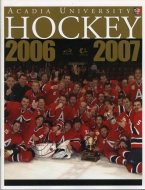 2006-07 Acadia University game program