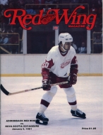 1980-81 Adirondack Red Wings game program