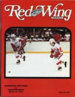 1982-83 Adirondack Red Wings game program