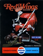 1987-88 Adirondack Red Wings game program