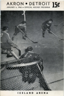 1947-48 Akron Stars game program