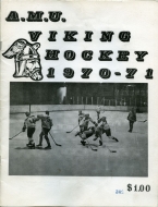 1970-71 Alaska Methodist University game program