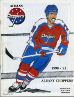 1990-91 Albany Choppers game program