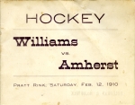 1909-10 Amherst College game program