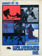 1977-78 Anchorage Wolverines game program
