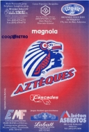 1999-00 Asbestos Aztecs game program