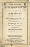 1931-32 Atlantic City Sea Gulls game program