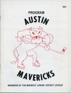 1974-75 Austin Mavericks game program