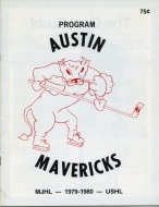 1979-80 Austin Mavericks game program