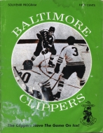 1971-72 Baltimore Clippers game program