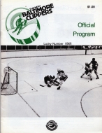 1979-80 Baltimore Clippers game program