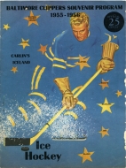 1955-56 Baltimore Clippers / Charlotte Rebels game program