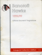 1998-99 Bancroft Hawks game program