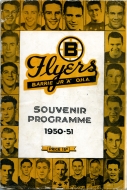 1950-51 Barrie Flyers game program