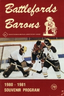 1980-81 Battlefords Barons game program