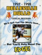 1997-98 Belleville Bulls game program