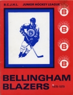 1978-79 Bellingham Blazers game program