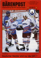 1991-92 Berlin Dynamo EHC game program
