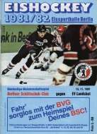 1981-82 Berlin SC game program