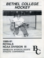 1990-91 Bethel College game program
