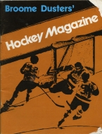 1973-74 Broome County Dusters game program