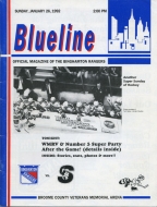 1991-92 Binghamton Rangers game program