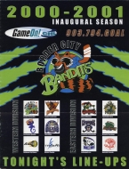 2000-01 Border City Bandits game program